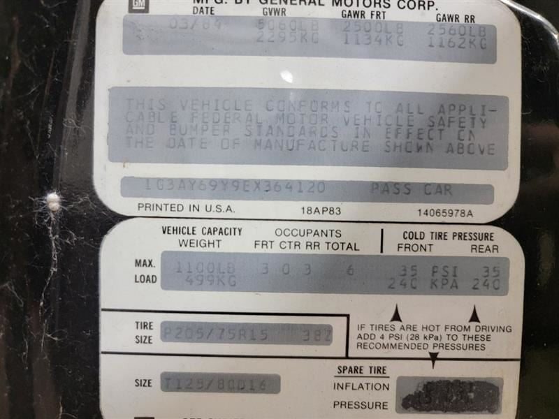 DELTA 88  1984 Crossmember Transmission 535097