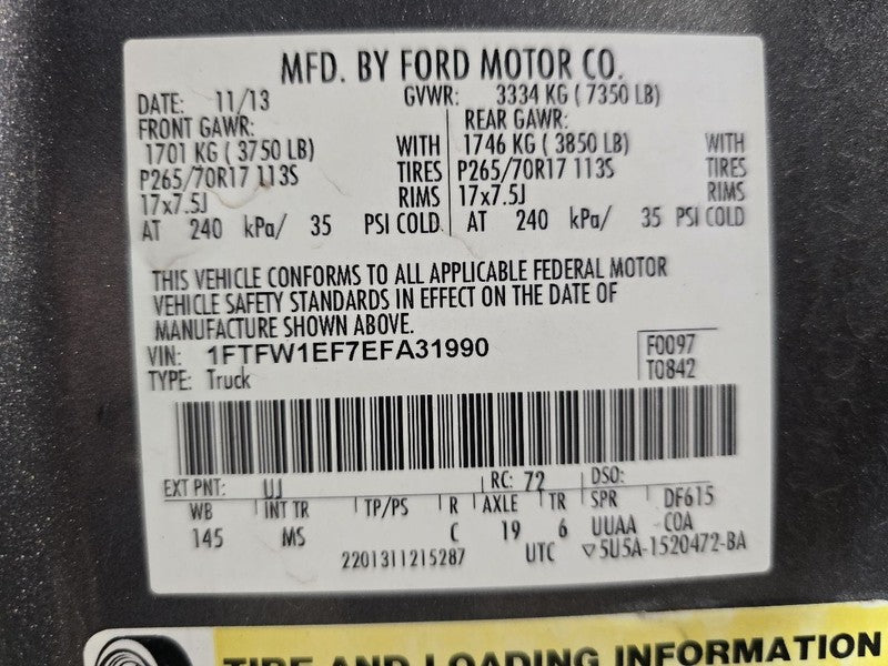 Driver Door Handle Exterior Door Front Fits 09-14 FORD F150 PICKUP 630