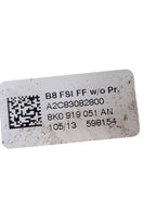 Fuel Pump Tank Engine ID Located On Front Cover Fits 13-17 AUDI A5 630