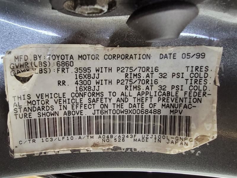 Air Bag Driver Fits 98-00 LEXUS LX470 414627