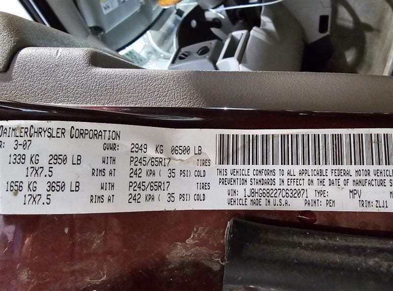 Chassis ECM U Connect Control Module Fits 2007 COMMANDER 578788 050641