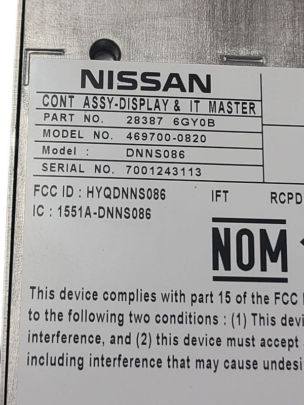 Info-GPS-TV Screen Display Screen Dash Fits 18-19 INFINITI Q70 663589
