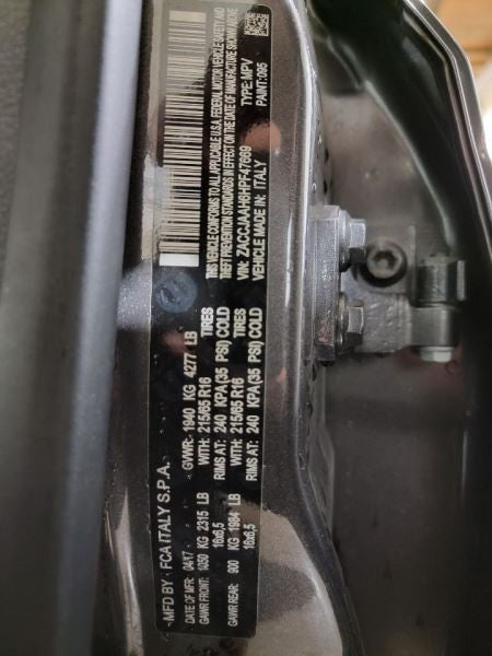 Manual Transmission 1.4L FWD Fits 15-18 RENEGADE 565524
