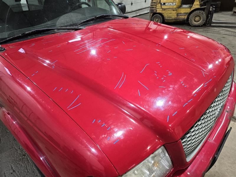 Hood Raised Hood Fiberglass Fits 01-03 RANGER 590217