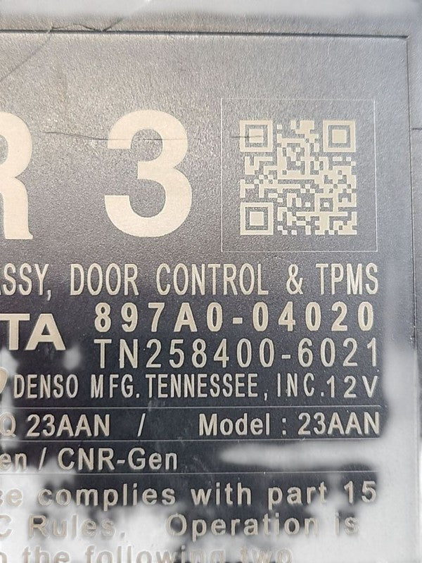 TACOMA    2016 Chassis ECM 631364