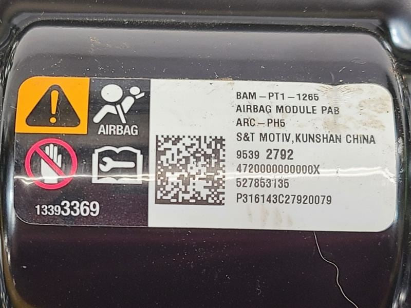 Passenger Right Air Bag Front Passenger Dash Fits 13-16 ENCORE 580722