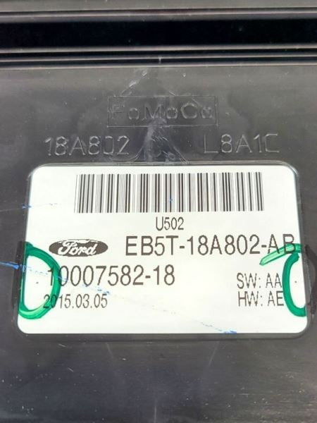 Audio Equipment Radio Control Panel Manual AC Fits 14-15 EXPLORER 5789