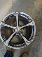 Wheel 19x10 Rear 5 Spoke Chrome Opt QX3 Fits 11-13 CORVETTE 583321
