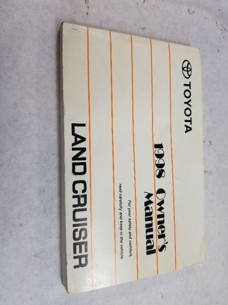 LANDCRUIS 1998 Owners Manual 480357