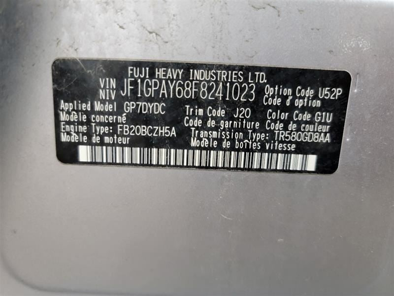 Passenger Right Air Bag Passenger Dash Fits 13-17 XV CROSSTREK 551516