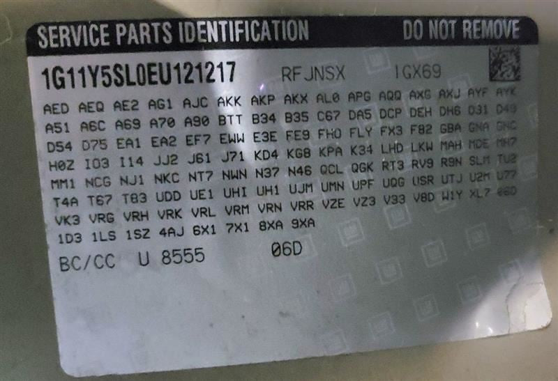 Passenger Right Air Bag Front Passenger Dash Fits 14-20 IMPALA 572545