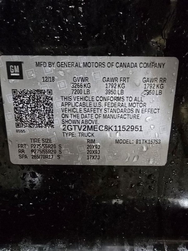 Chassis ECM Body Control BCM Left Hand Dash Fits 18-19 CORVETTE 616559