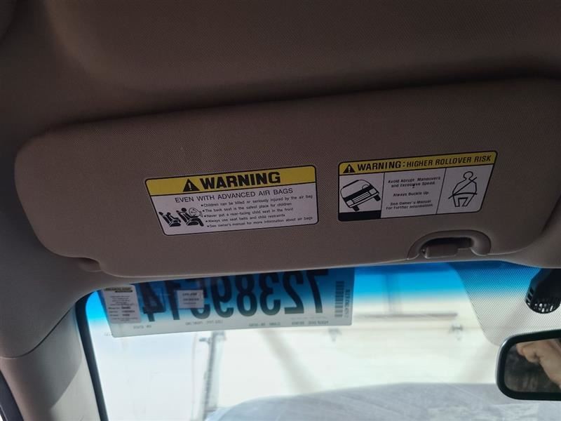 Driver Sun Visor Roof Illuminated LWB Fits 13-19 SANTA FE 604381
