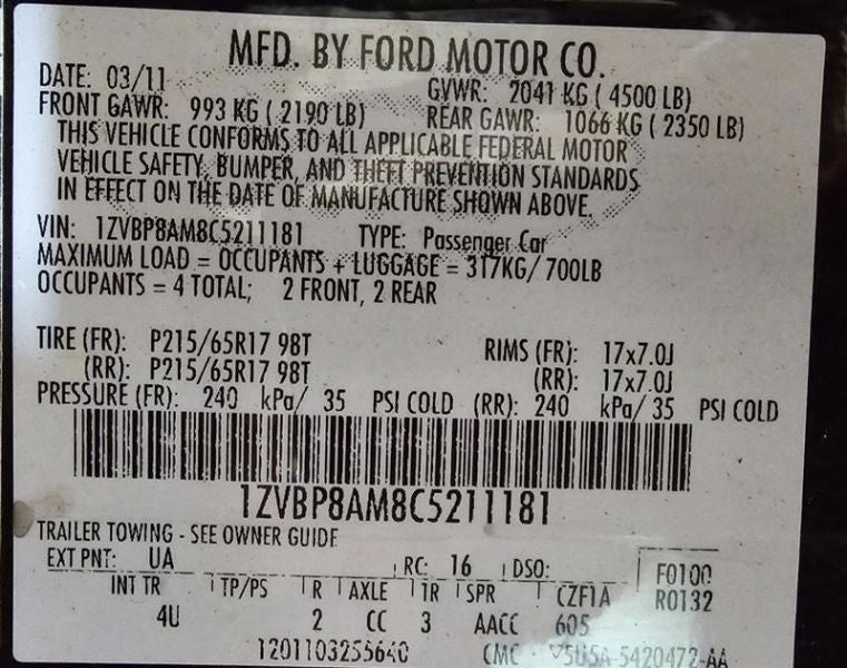 Chassis ECM Communication ID CR3T-14D212-AA Fits 12 FORD E150 VAN 5823