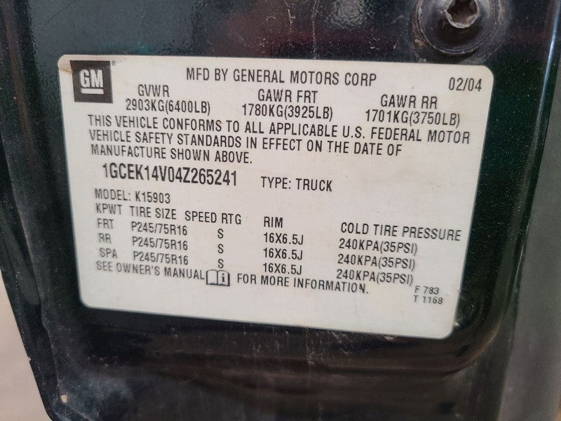 SILVRDO15 2004 Radiator Shroud 672325