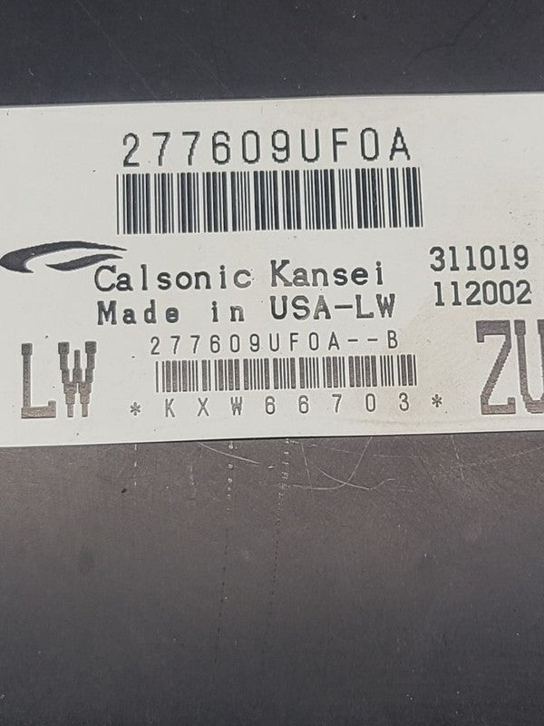 Chassis ECM Temperature Below Info Screen Fits 19-20 MURANO 658231 277