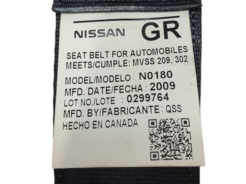 REAR ALTIMA    2010 Passenger Side Retractor Seat Belt Rear 575145