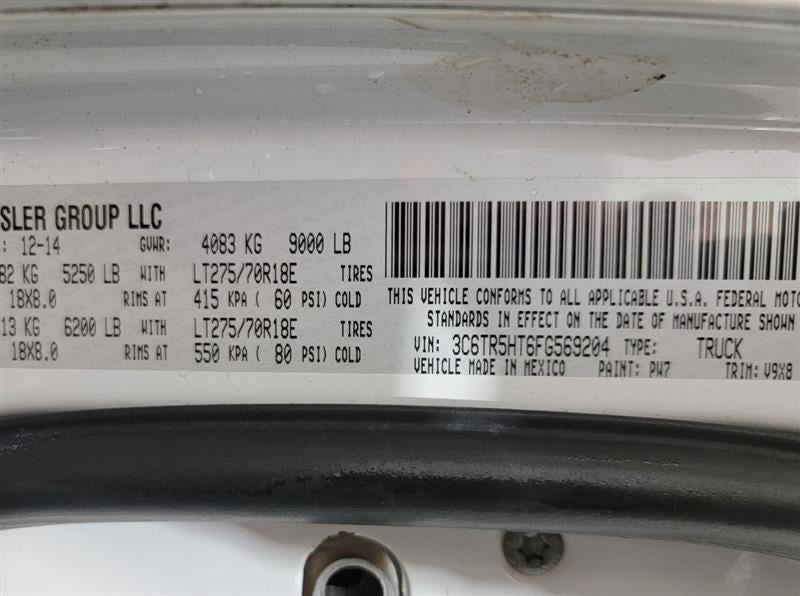 Passenger Headlight Halogen Fits 14-15 DODGE 2500 PICKUP 540304