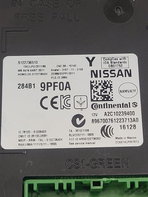 Chassis ECM Body Control BCM Left Hand Dash Fits 16 INFINITI QX60 6604