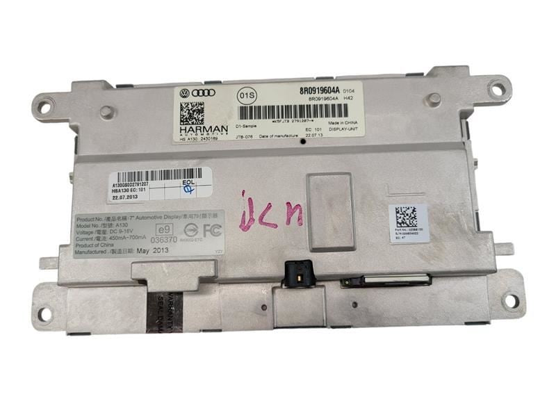Info-GPS-TV Screen VIN Fp 7th And 8th Digit Fits 13-17 AUDI Q5 600786