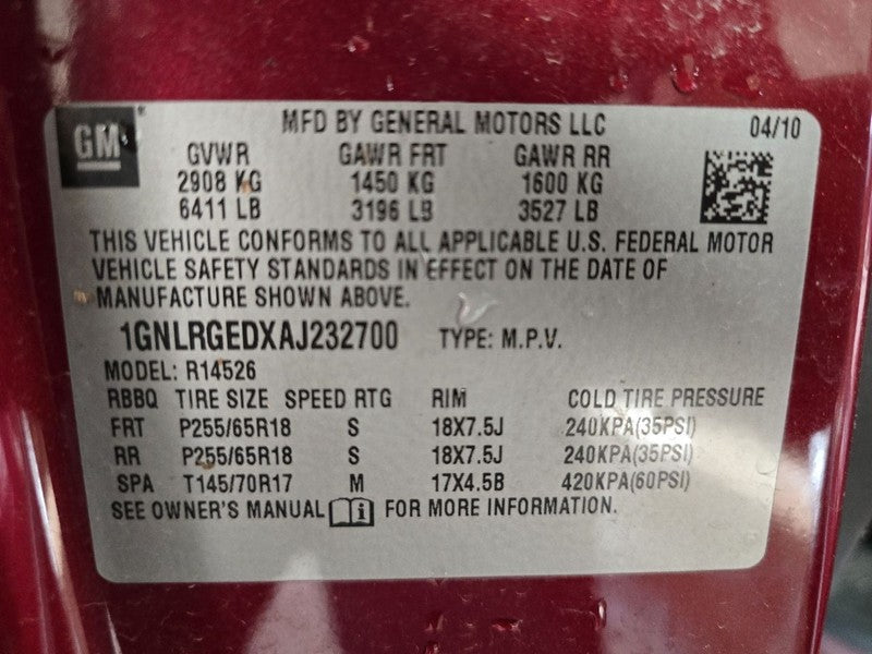 Console Front Floor Fits 07-12 ACADIA 648364