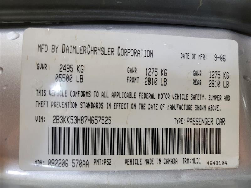 CHARGER   2007 Owners Manual 538453