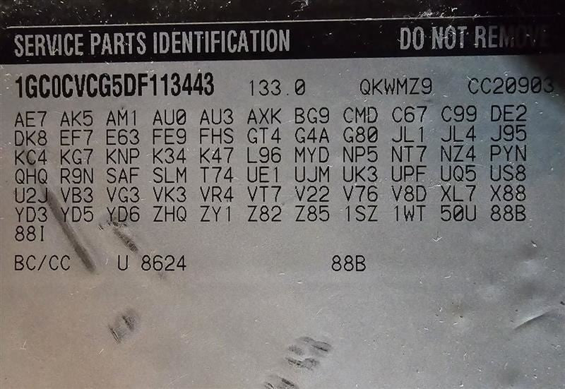 Audio Equipment Radio Opt US8 Fits 07-14 SIERRA 2500 PICKUP 597302