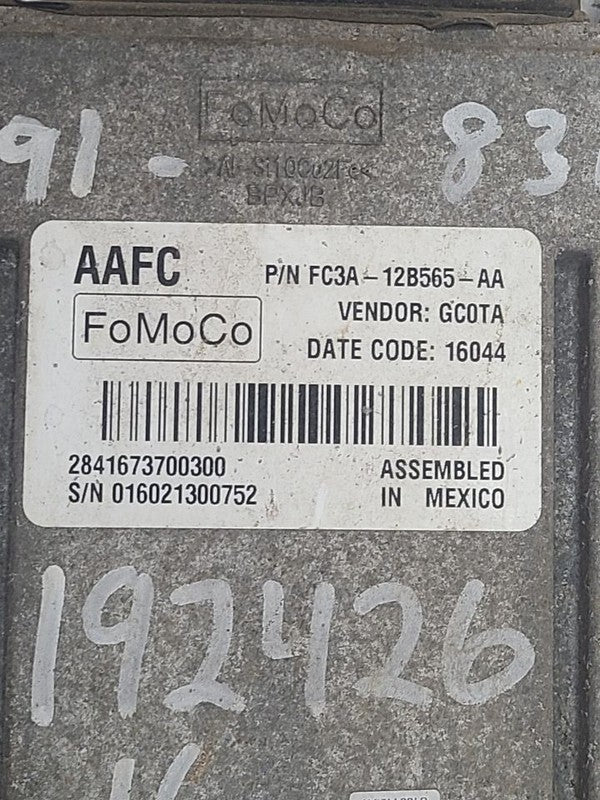 Chassis ECM Transmission ID FC3A-12B565-AA Fits 15-16 FORD F250SD PICK