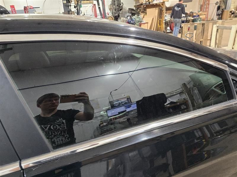 Passenger Front Door Glass VIN C 5th Digit Hybrid Fits 11-15 SONATA 58