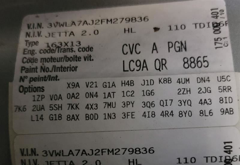JETTA     2015 Owners Manual 546764