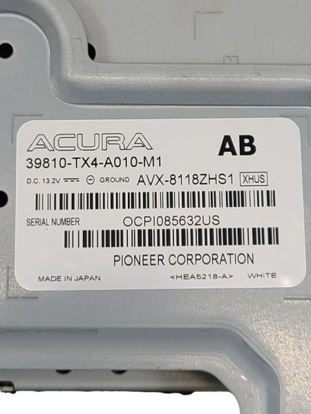 Info-GPS-TV Screen Dash Display Screen Technology Fits 13-15 RDX 59684