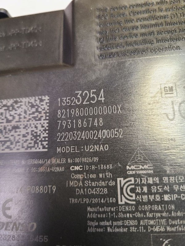 Chassis ECM Theft-locking Keyless Entry Fits 19-23 CAMARO 627359