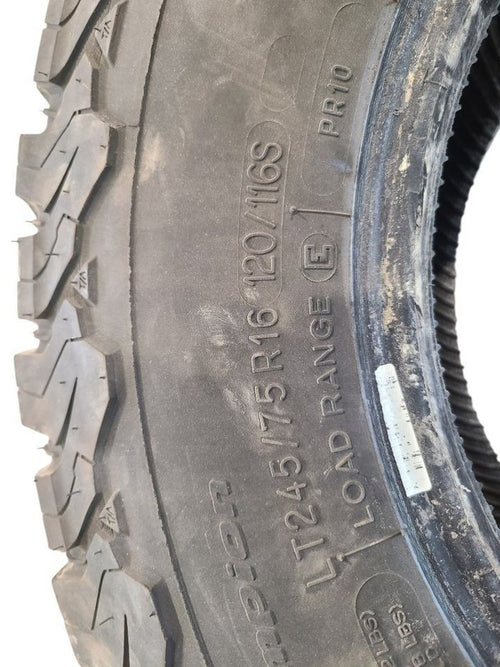 2 Used Tires 245 75 16 BFGoodrich A/T 12/32 668439