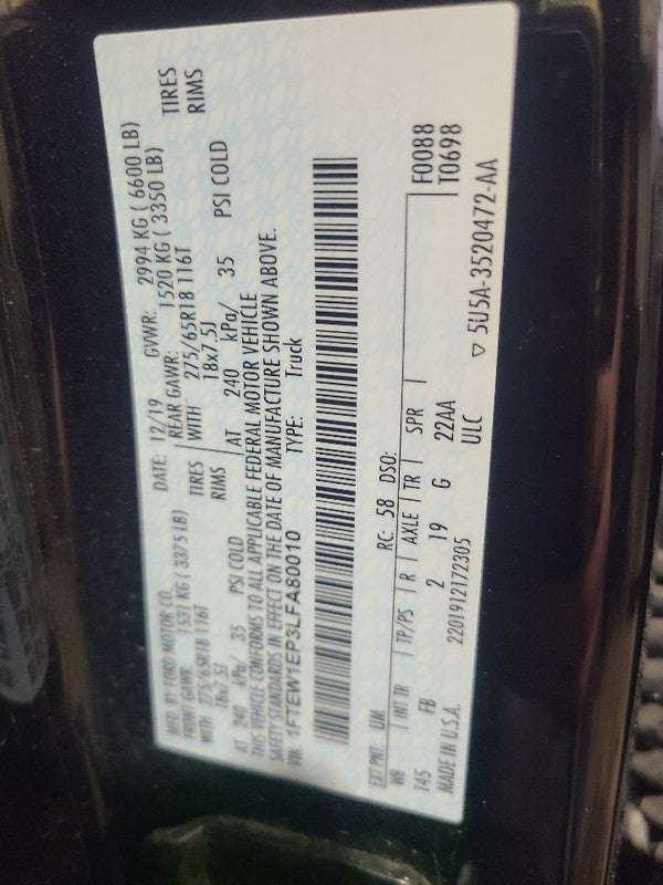 AC Compressor Turbo R1234YF Fits 18-20 FORD F150 PICKUP 654288