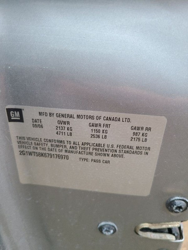 Audio Equipment Radio Am-fm-cd Player Opt U1C Fits 06-08 IMPALA 636061