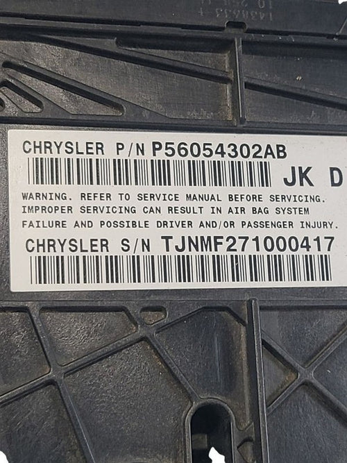 Chassis ECM Below Passenger Side Front Seat Fits 10-11 WRANGLER 671392