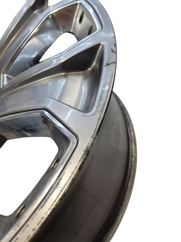 Wheel 22x9 7 Spoke Single Silver With Chrome Inserts Fits 15-20 ESCALA