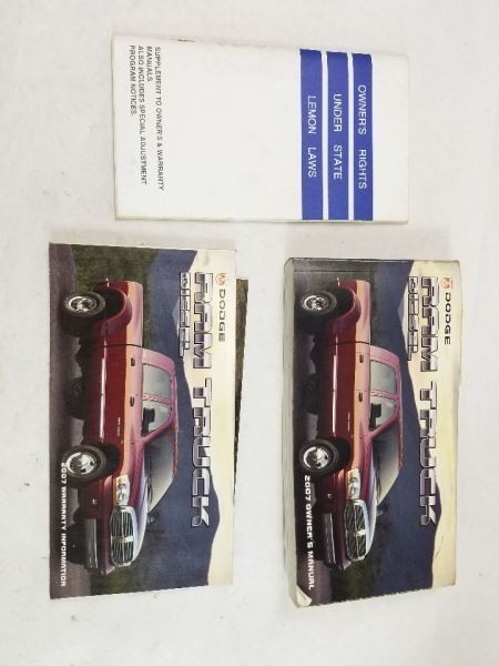RAM2500   2007 Owners Manual 416177
