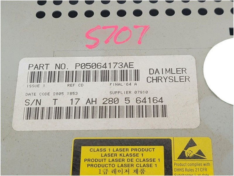 Audio Equipment Radio Receiver Chassis Cab Fits 06-10 DODGE 3500 PICKU