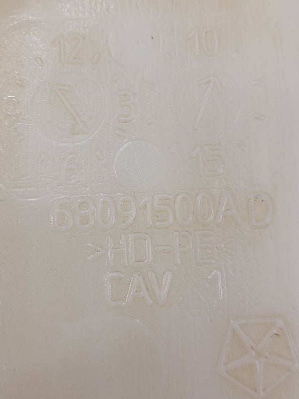 Coolant Reservoir LHD VIN W 6th Digit Jk Body Fits 12-18 WRANGLER 6298