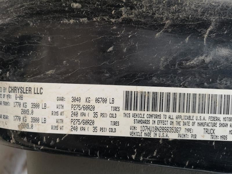 RAM1500   2008 Owners Manual 278813