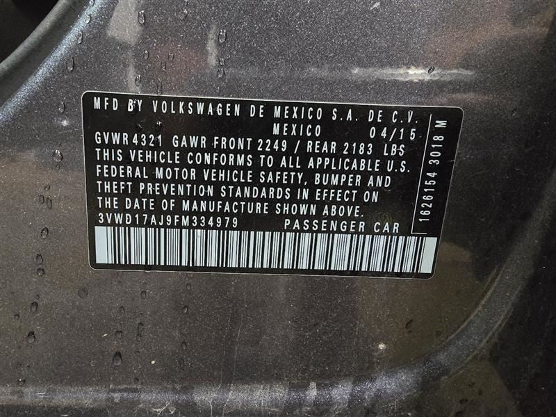 Chassis ECM Transmission Sedan Fits 14-16 JETTA 586887 09G927749A