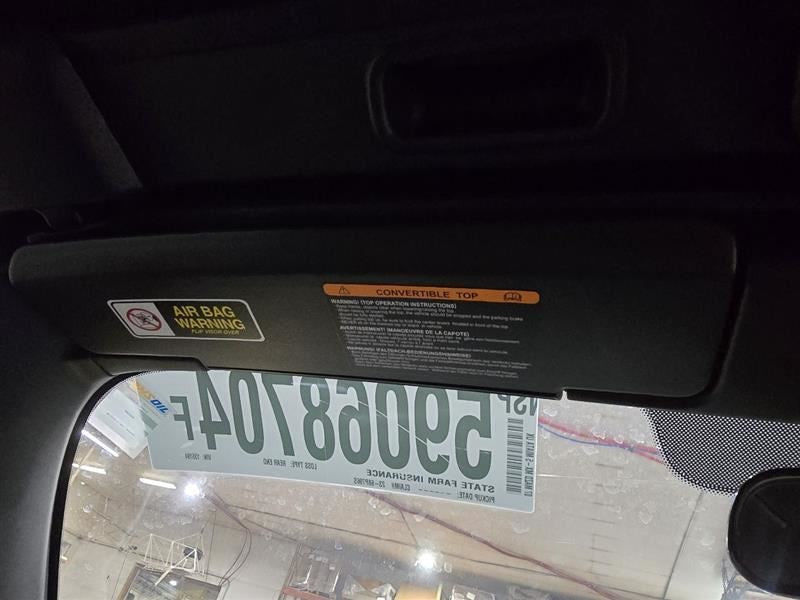 Driver Left Sun Visor Fits 06-14 MAZDA MX-5 MIATA 596564
