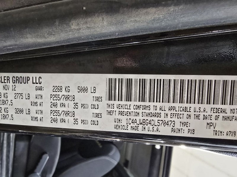 Carpet Front Fits 2013 WRANGLER 621049