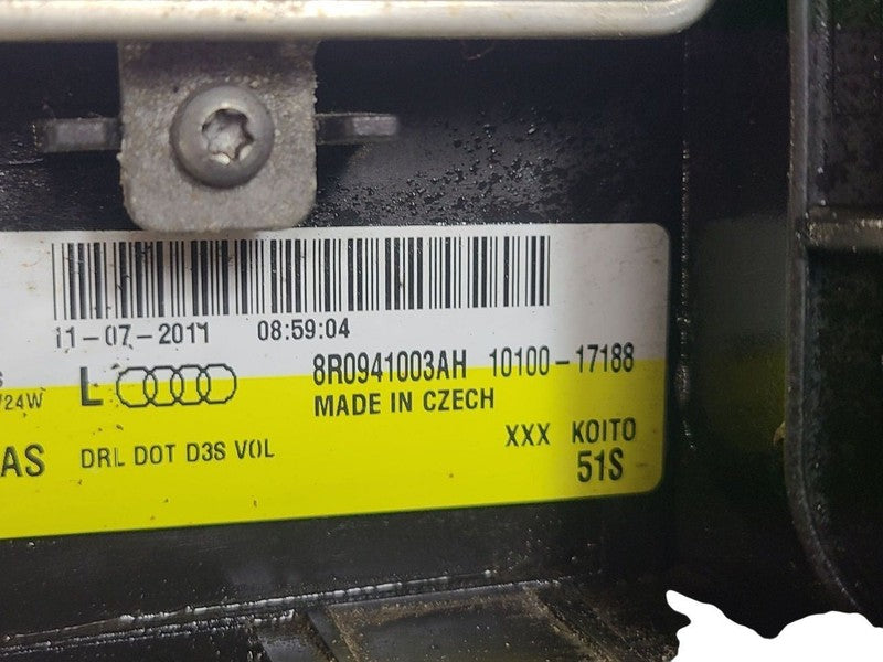 Driver Headlight Xenon HID Self Adjusting Opt 8Q3 Fits 09-12 AUDI Q5 6
