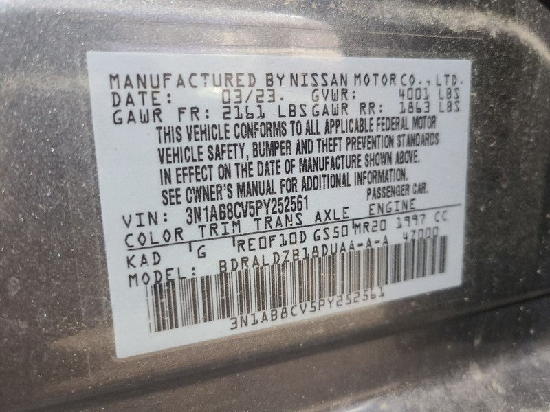 Back Glass Fits 20-25 SENTRA 650481