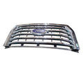 Grille Center XLT 5 Chrome Bars Fits 15-17 FORD F150 PICKUP 652350