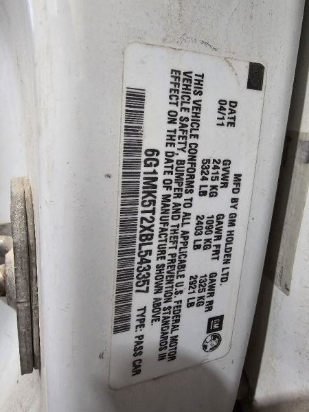 Passenger Right Air Bag Passenger Dash Fits 08-09 G8 583337
