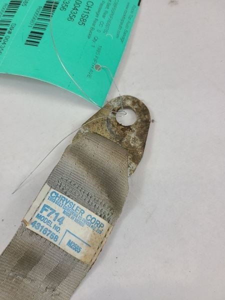 REAR FIFTH AVE 1985 Passenger Side Buckle Seat Belt Rear 556871
