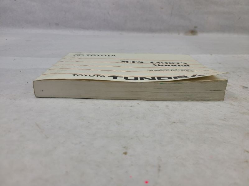 TUNDRA    2008 Owners Manual 552136